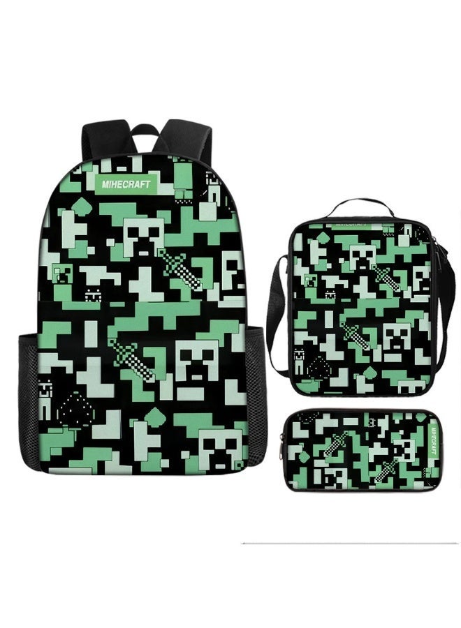 Minecraft Student Backpack Set Of Three - Image 1